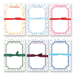 Sorority Large Notepad -Polkadot