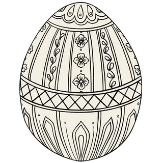 Die-cut Coloring Easter Egg Placemat