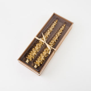 Gold Leaf Tree Candle Boxed Set