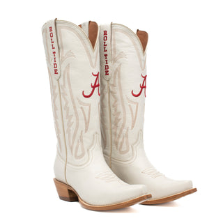 Gameday Women's Ivory Western Boot - University of Alabama