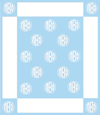 Circle Monogram Blanket