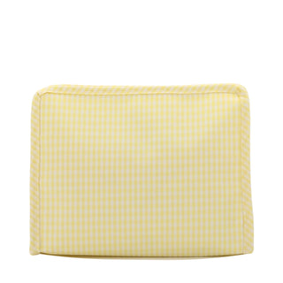 TRVL - Roadie Gingham Buttercup Zipper Pouch, 3 sizes