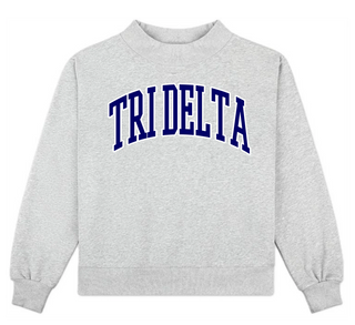 Sorority Campus Mock Neck Sweatshirt