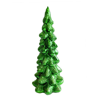 Jim Marvin Green Glass Tree 12"