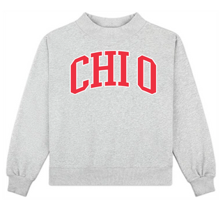 Sorority Campus Mock Neck Sweatshirt