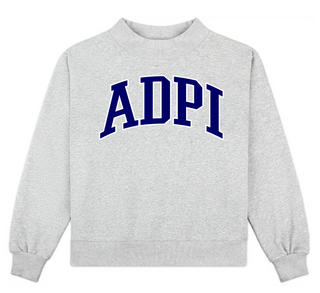 Sorority Campus Mock Neck Sweatshirt