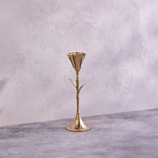 Gold Floral Candleholder