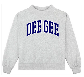 Sorority Campus Mock Neck Sweatshirt