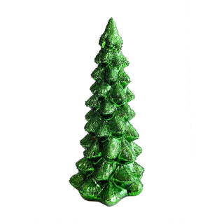 Jim Marvin Green Glass Tree 8"