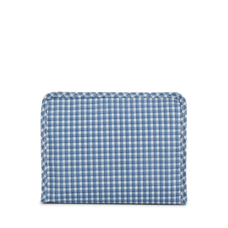 TRVL - Roadie Rodeo Check Indigo Zipper Pouch