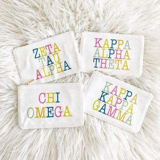 Sorority Colorblock Pouch Bag
