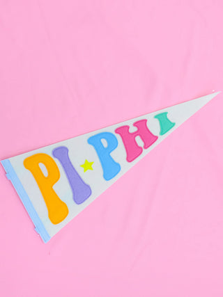 Sorority Rainbow Pennant Flag