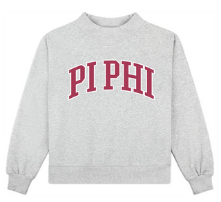 Sorority Campus Mock Neck Sweatshirt
