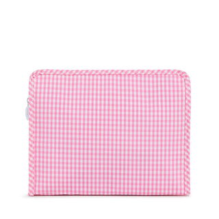 TRVL - Roadie Pink Gingham Zipper Pouch, 3 sizes