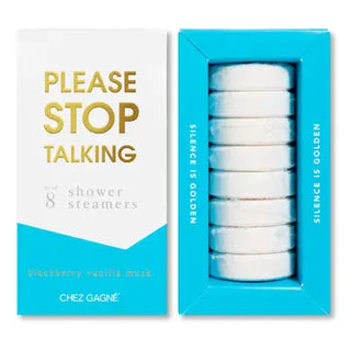 Please Stop Talking Shower Steamers- Blackberry Vanilla Musk- Set of 8 Tabs