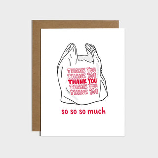 Thank You Plastic Bag Greeting Card