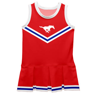 SMU Mustangs Red Sleeveless Cheerleader Dress