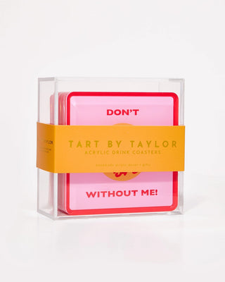 Snarky Red Coasters, Set of 4