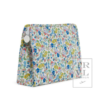 TRVL - Roadie LARGE Posies Zipper Pouch