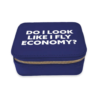 Travel Pill Box - Do I Look Like I Fly Economy? Navy