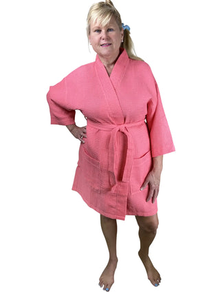Waffle Robe with Monogram