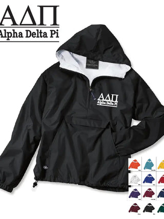 Alpha Delta Pi Sorority Rain Jacket - Navy