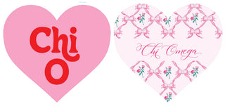 Double Sided Acrylic Heart Coaster