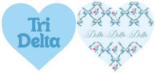 Double Sided Acrylic Heart Coaster