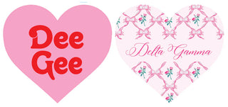 Double Sided Acrylic Heart Coaster