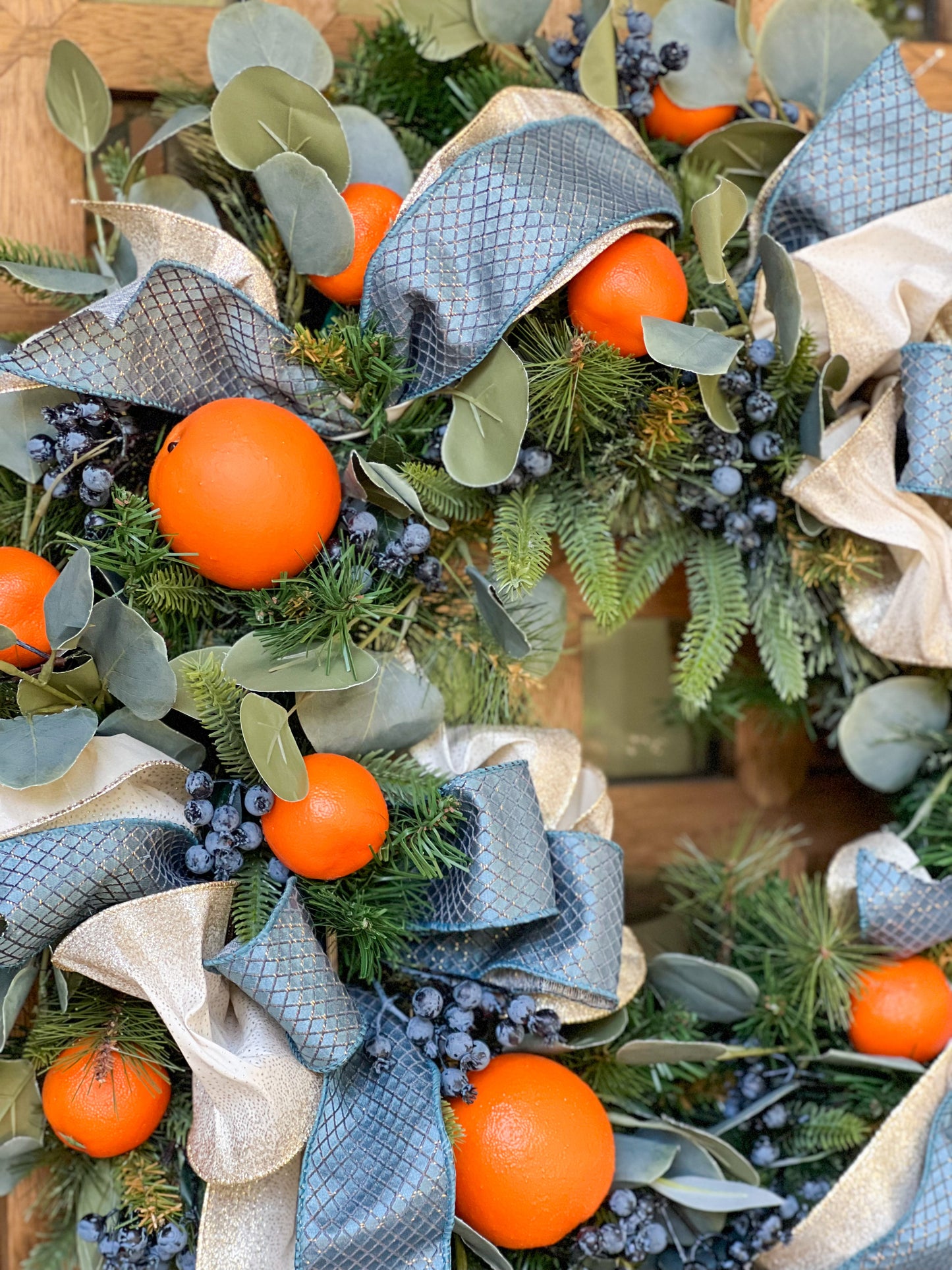 Blueberry & Orange Wreath