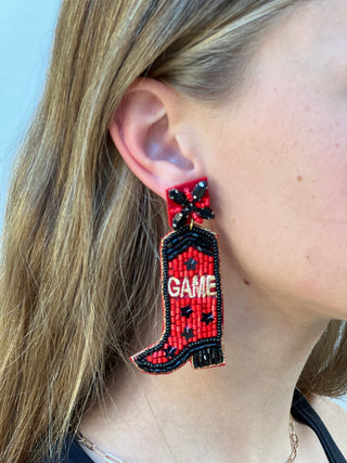 Game Day Boot Earrings