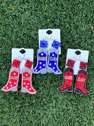 Game Day Boot Earrings