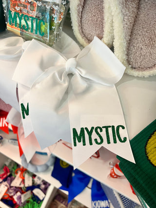 Hair Bow with Camp/Tribe on Tail