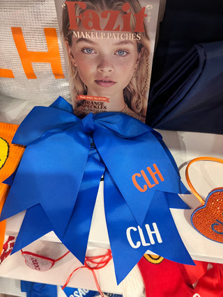 Hair Bow with Camp/Tribe on Tail