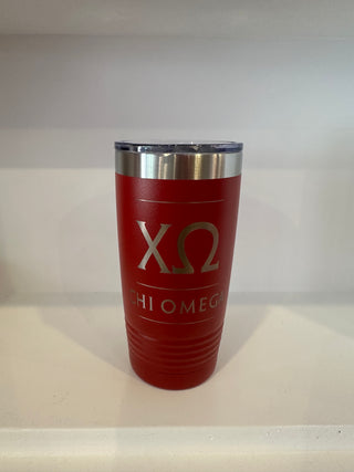 Chi Omega Engraved Tumbler - Small