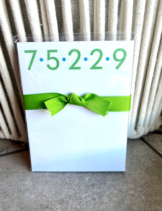 Dallas Zip Code Notepads