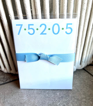 Dallas Zip Code Notepads