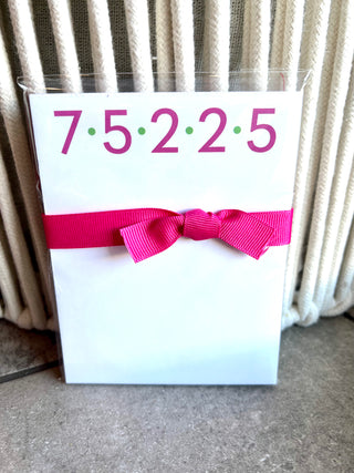 Dallas Zip Code Notepads