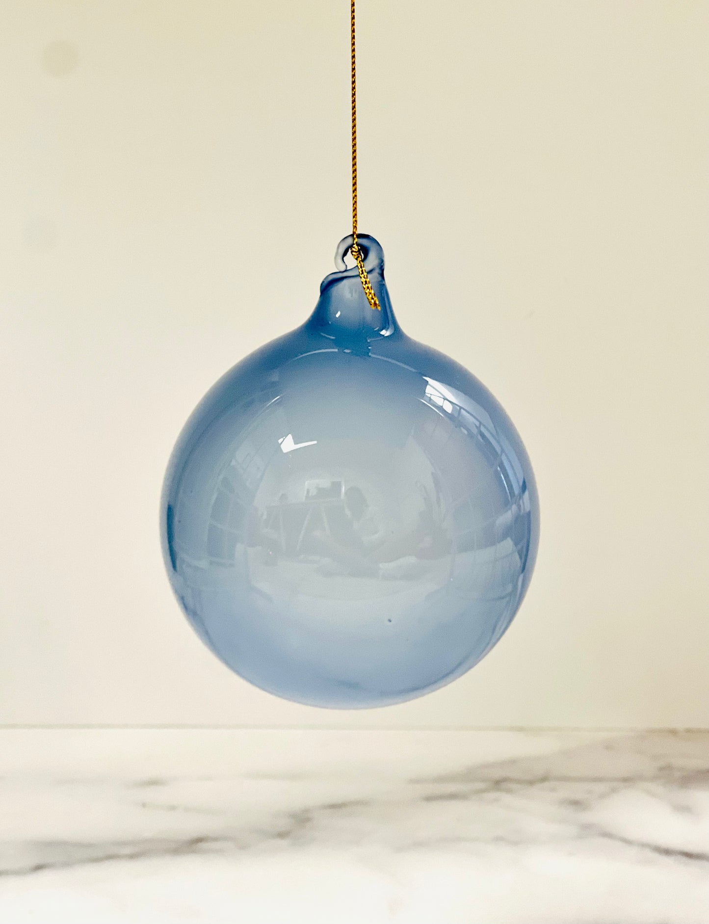 Jim Marvin Bubblegum Ornament- Denim Blue