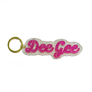 Sorority Glitter Keychain