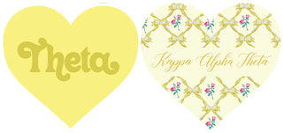 Double Sided Acrylic Heart Coaster