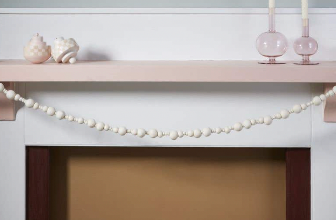 Handmade Pom Pom Garland- Ivory