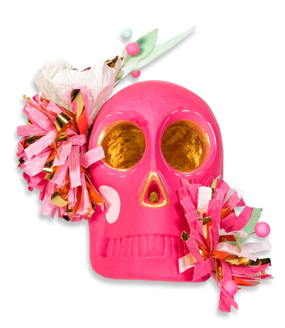Hand Painted Resin Skulls by Glitterville