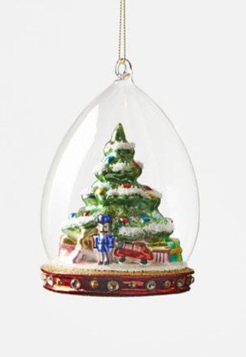 Christmas Tree Dome Ornament