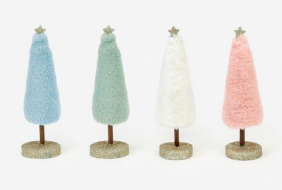 Fur Tree with Wooden Base- Small