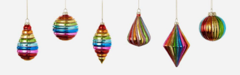 Rainbow Drop & Ball Ornament