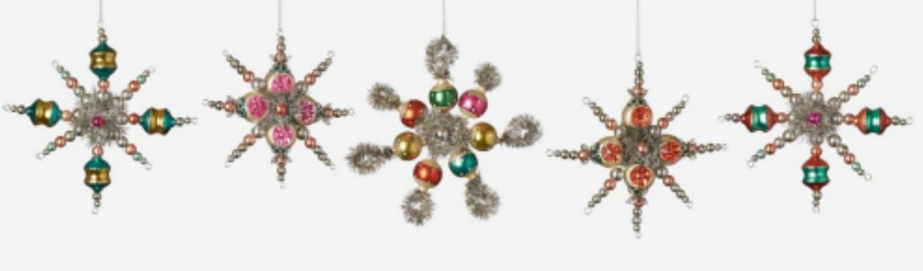 Tinsel Starburst Ornament- Large