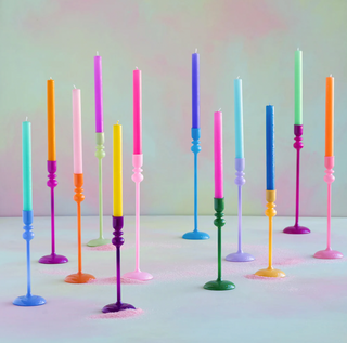 Rainbow Taper Candle- 10"