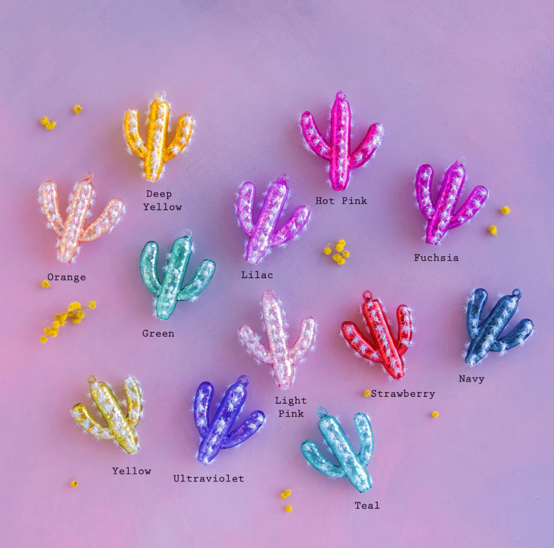Colorful Cactus Ornament