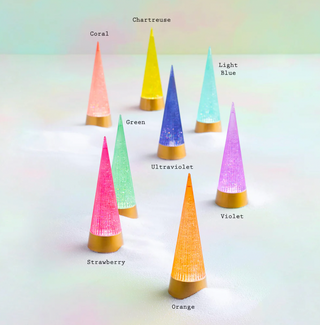 Swirling Glitter Cone Tree- Lights Up